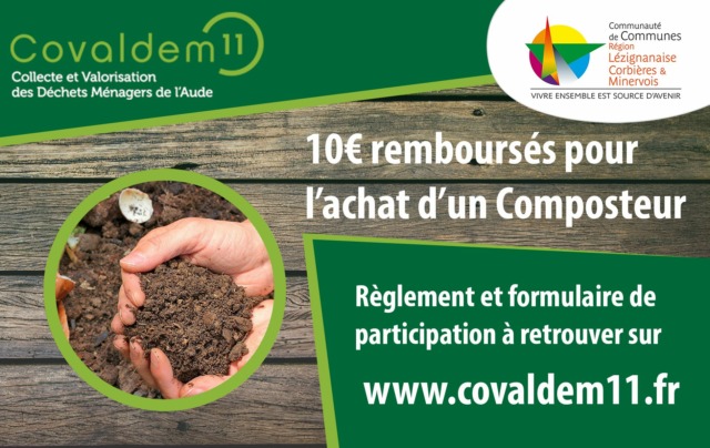 Covaldem - Opération 10€ pour un composteur