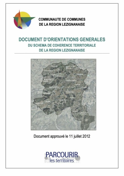 Document d'orientation générale du schéma de cohérence territoriale de la région Lézignanaise
