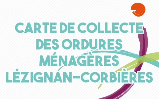 Carte de la collecte des ordures ménagères sur la commune de Lézignan-Corbières