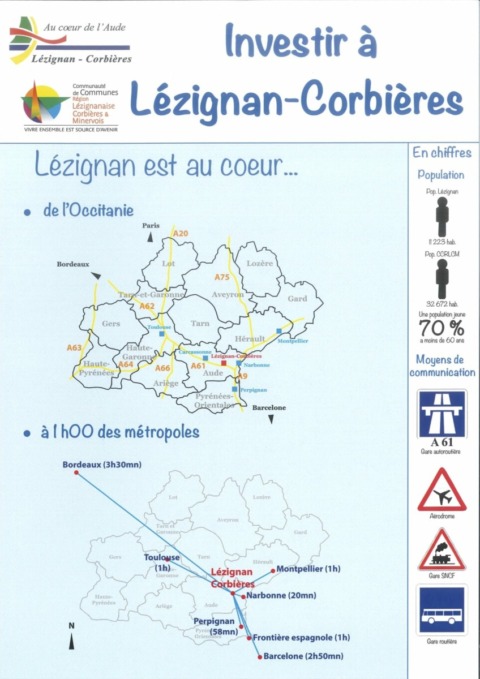 Brochure Investir à Lézignan-Corbières