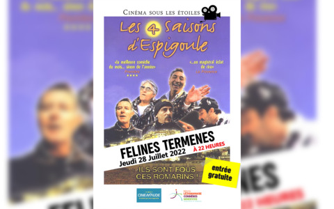Cinéma sous les étoiles à Félines-Termenès Cinéma sous les étoiles à Félines-Termenès