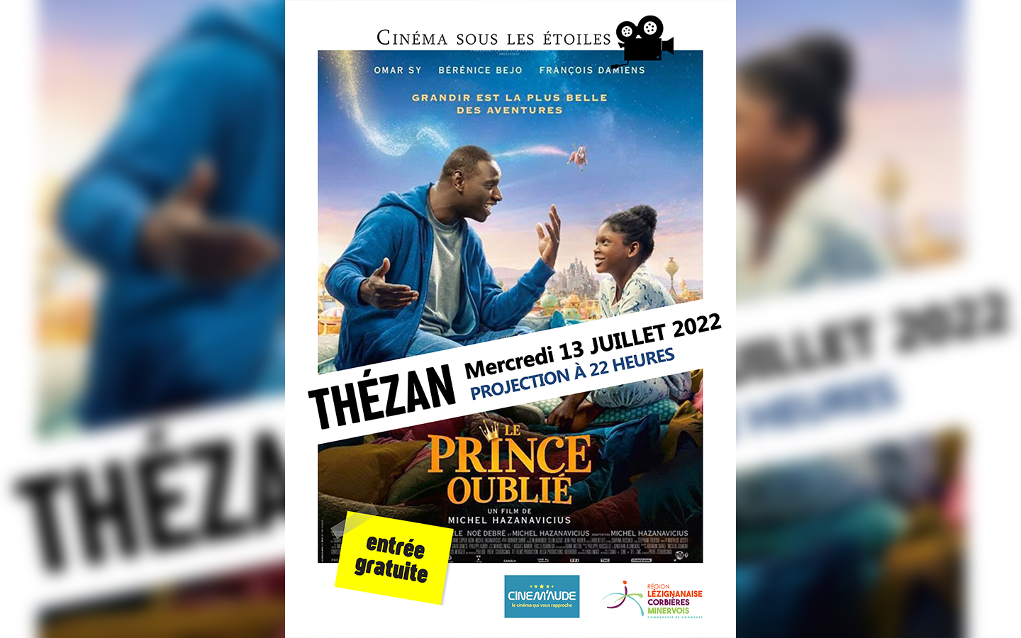cinema sous les étoiles à Thézan