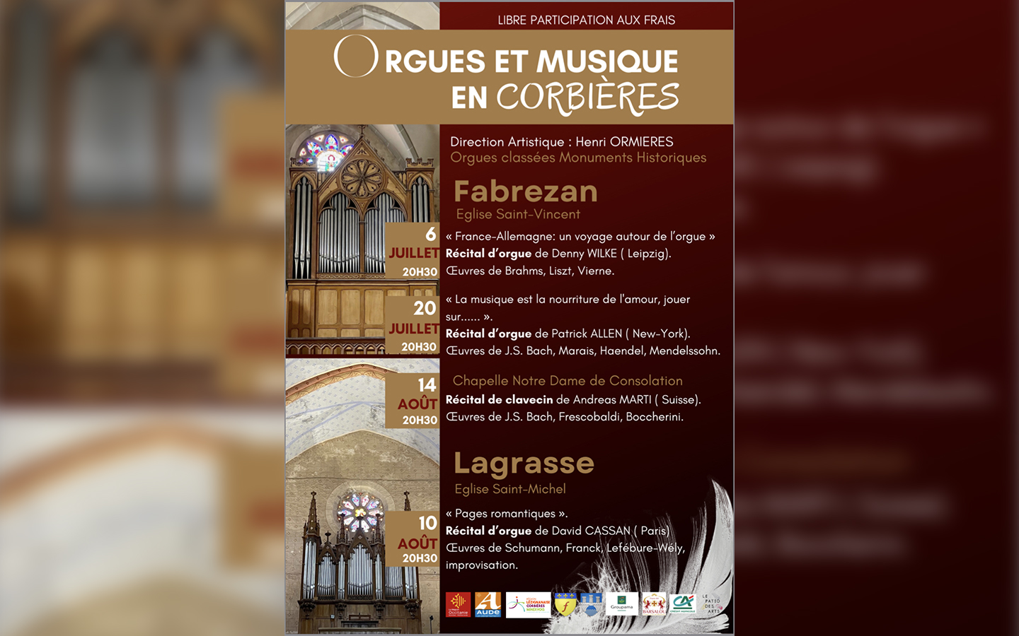 Orgues et Musique en Corbières