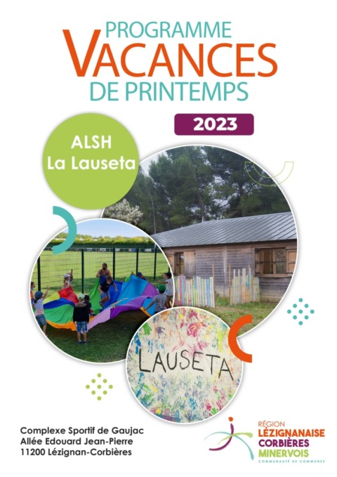Programme des vacances de printemps - ALSH La Lauseta