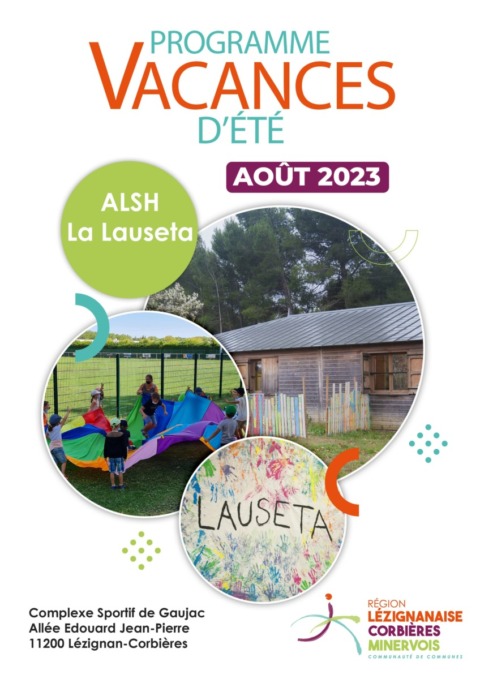 Programme des vacances d'été - ALSH de Lézignan-Corbières - Août 2023
