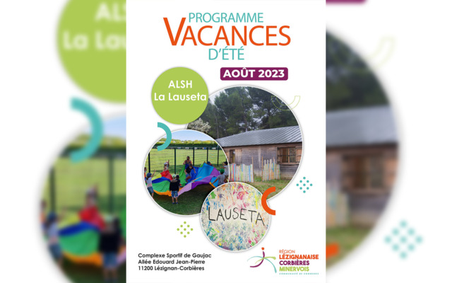 Programme des vacances d'été - ALSH de Lézignan-Corbières - Août 2023