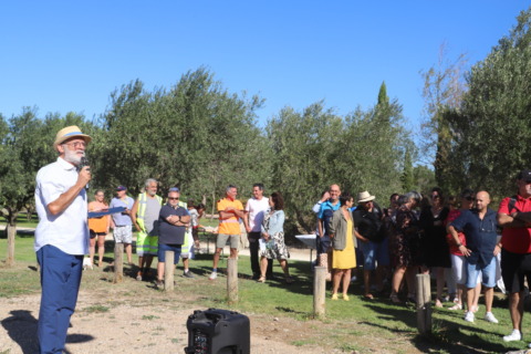 Inauguration de l'aire de camping car de Homps