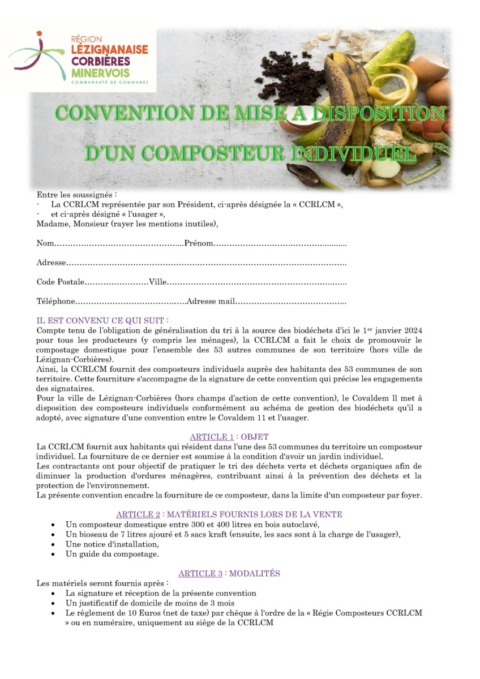 Convention composteur - 53 communes