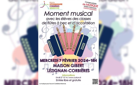 Moment musical – Flûtes à bec et accordéon Moment musical – Flûtes à bec et accordéon