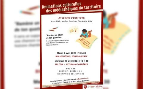 Atelier d'écriture - Cie Moitié Mita - Lézignan-Corbières