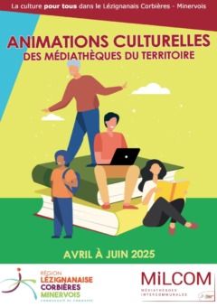 Animations culturelles des médiathèques – avril à juin 2025