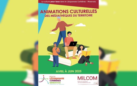 Animations culturelles des médiathèques – avril à juin 2025