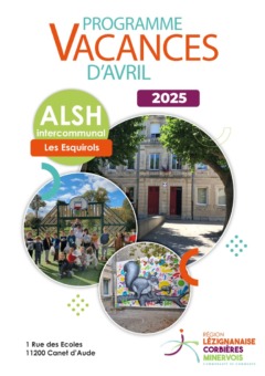 Programme des vacances d’avril – ALSH Les Esquirols
