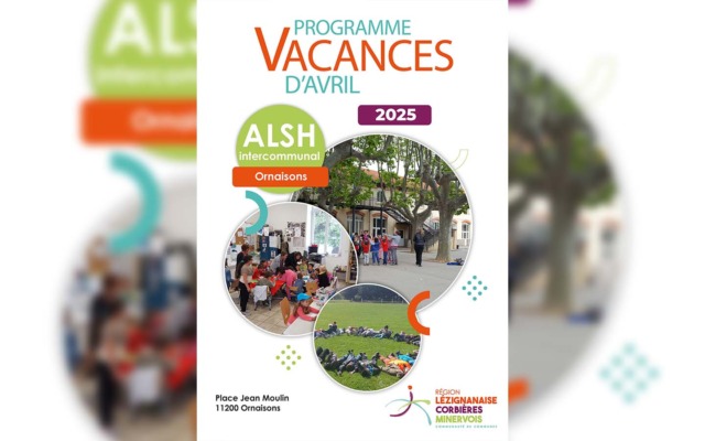 Programme des vacances d’avril – ALSH d’Ornaisons