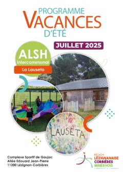 Programme des vacances d’été – ALSH La Lauseta – Juillet 2025