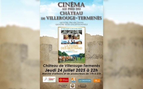 Cinéma au pied du Château de Villerouge-Termenès