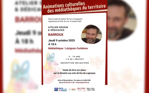 Atelier dessin et dédicaces – Barroux