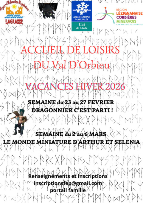 Plaquette des vacances de Février – Val d’orbieu Plaquette des vacances de Février – Val d’orbieu