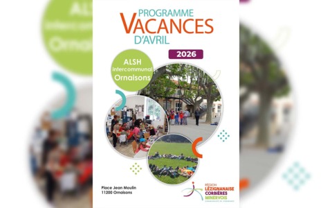 Programme des vacances d’avril – ALSH d’Ornaisons Programme des vacances d’avril – ALSH d’Ornaisons