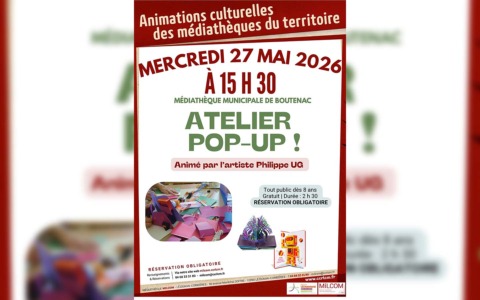 Atelier Pop-Up ! – Boutenac Atelier Pop-Up ! – Boutenac