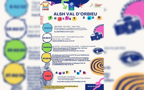 Programme des vacances d’été – ALSH du Val d’Orbieu Programme des vacances d’été – ALSH du Val d’Orbieu